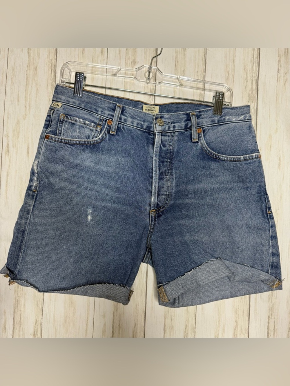 Citizens of Humanity Blue Denim Cutoff Shorts 27